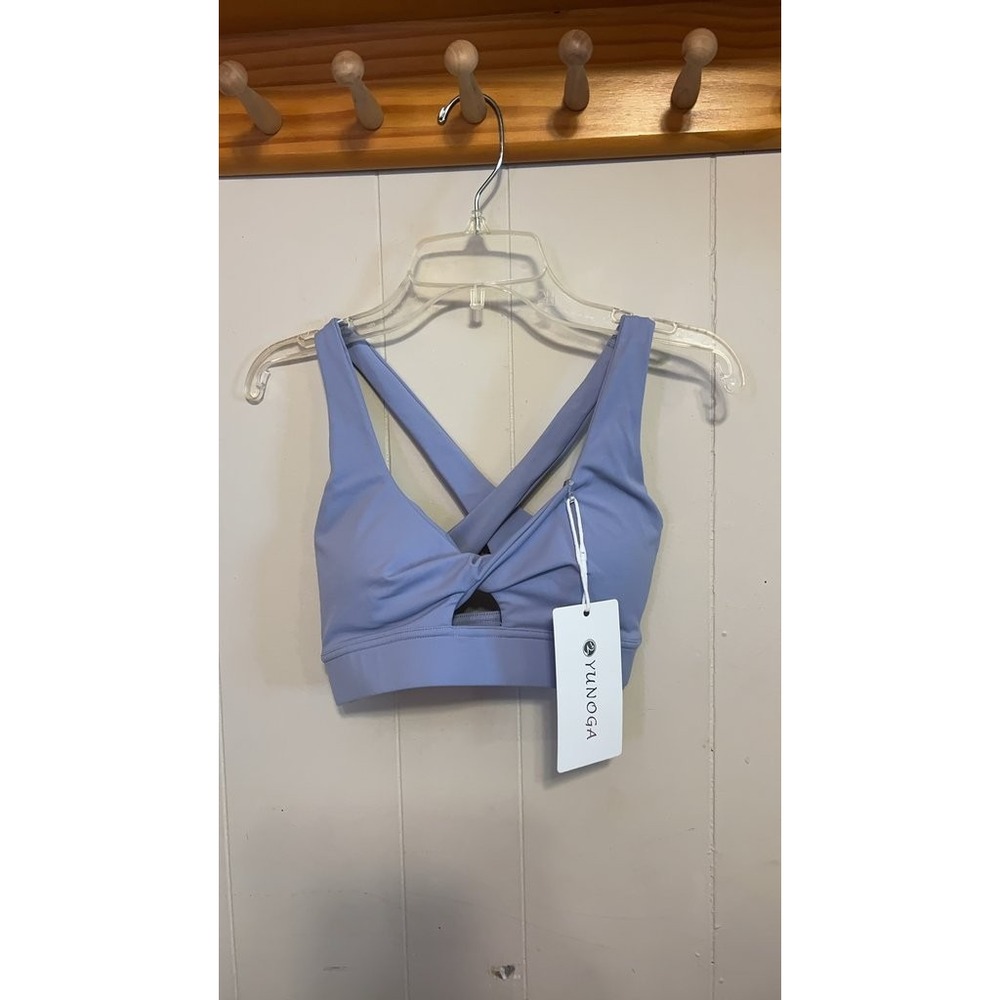 Yunoga Women's Sports Bra with Crisscross Back